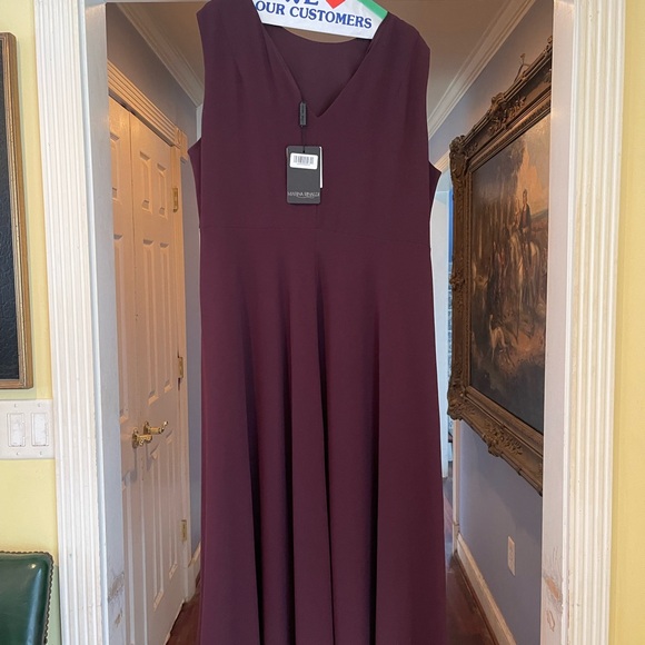 Marina Rinaldi Dresses & Skirts - Marina Rinaldi Deep Burgundy Maxi Dress